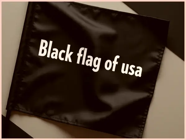 que significa la bandera negra de estados unidos