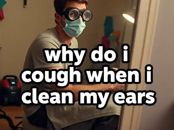 why do i cough when i clean my ears